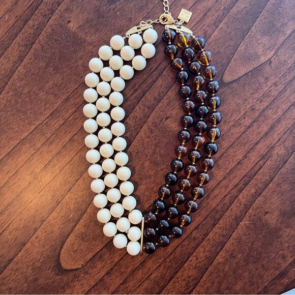Vintage Multi Strand Lucite & Acrylic Beads Statement Necklace - Picture 1 of 4